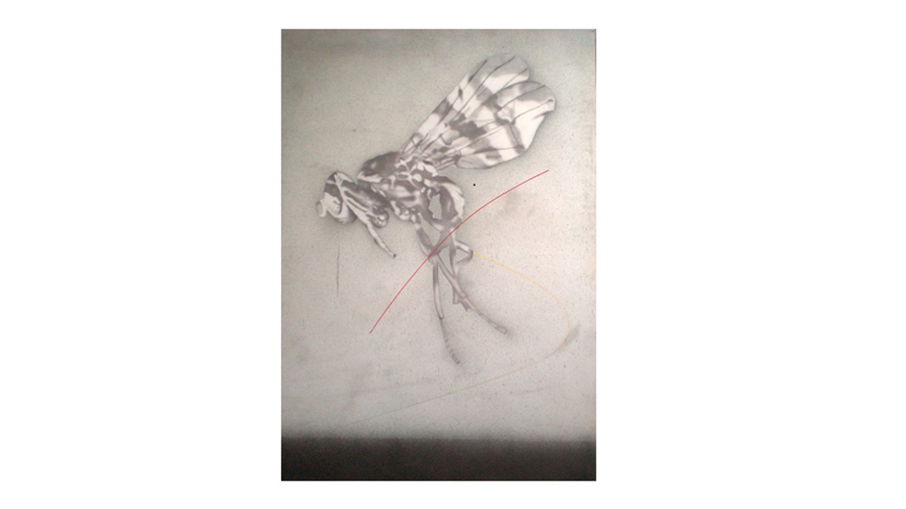 Mosquito, 1975 . Acrilic canvas. 162 x 114 cm