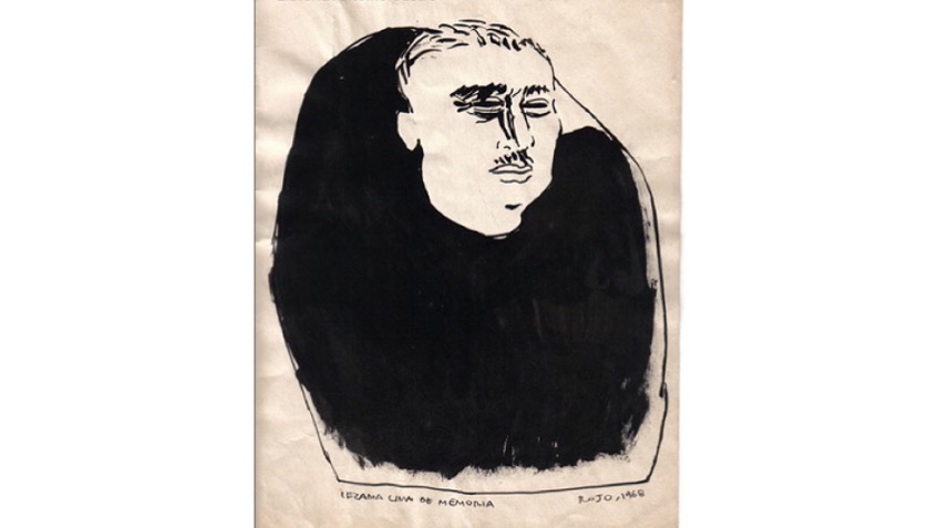 Portrait of José Lezama Lima. 1968. 30 x 21 cm