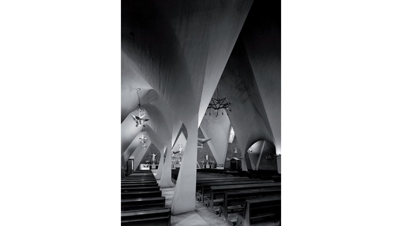 Church of the Virgin of the Miraculous Medal, 1953. 64 x 51 cm.  Analog printing 2009.