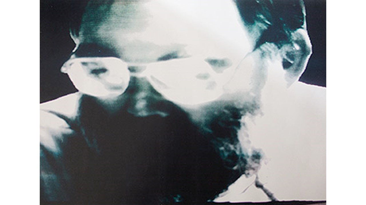 Retratos Lumena 1992-1995. John Dunn. Retrato del inventor del software Lumena a principios de los años 80, que fue alumno de Sonia Sheridan.