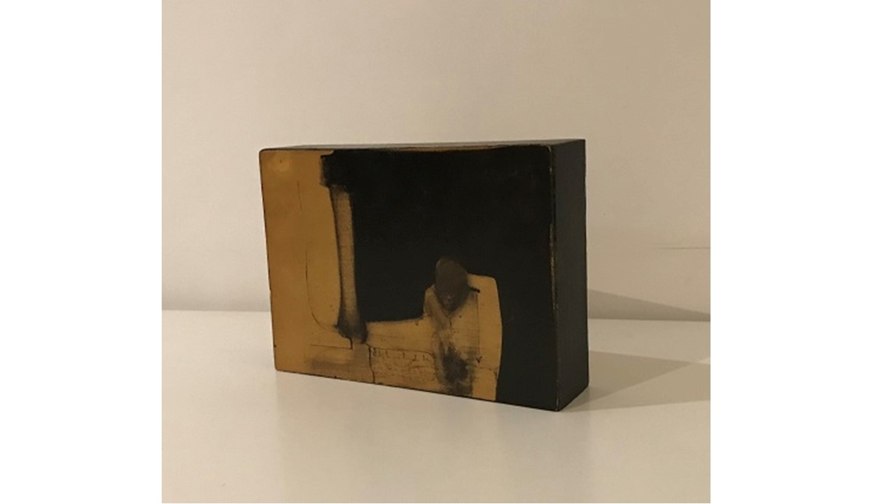 Untitled, 1975. Mixed technique on cardboard glued to wood.