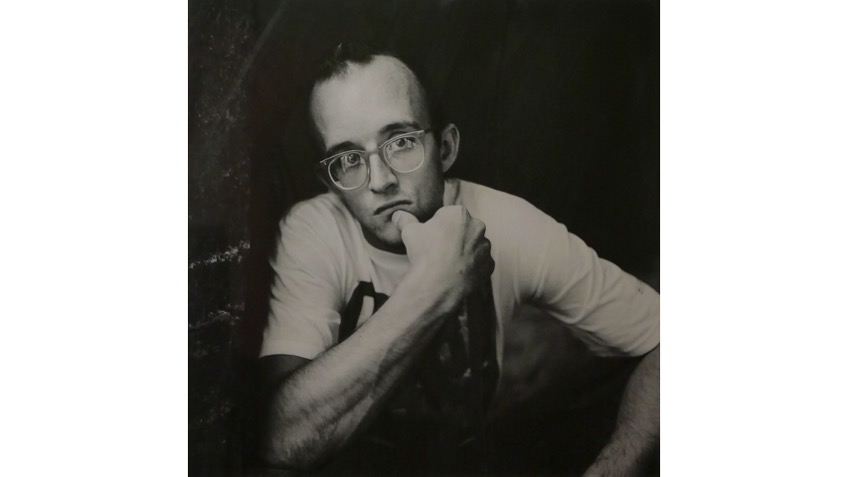 Philippe Bonan. "Keith Haring", 1989. Fotografía vintage, gelatina de plata. 30,5 x 24 cm.