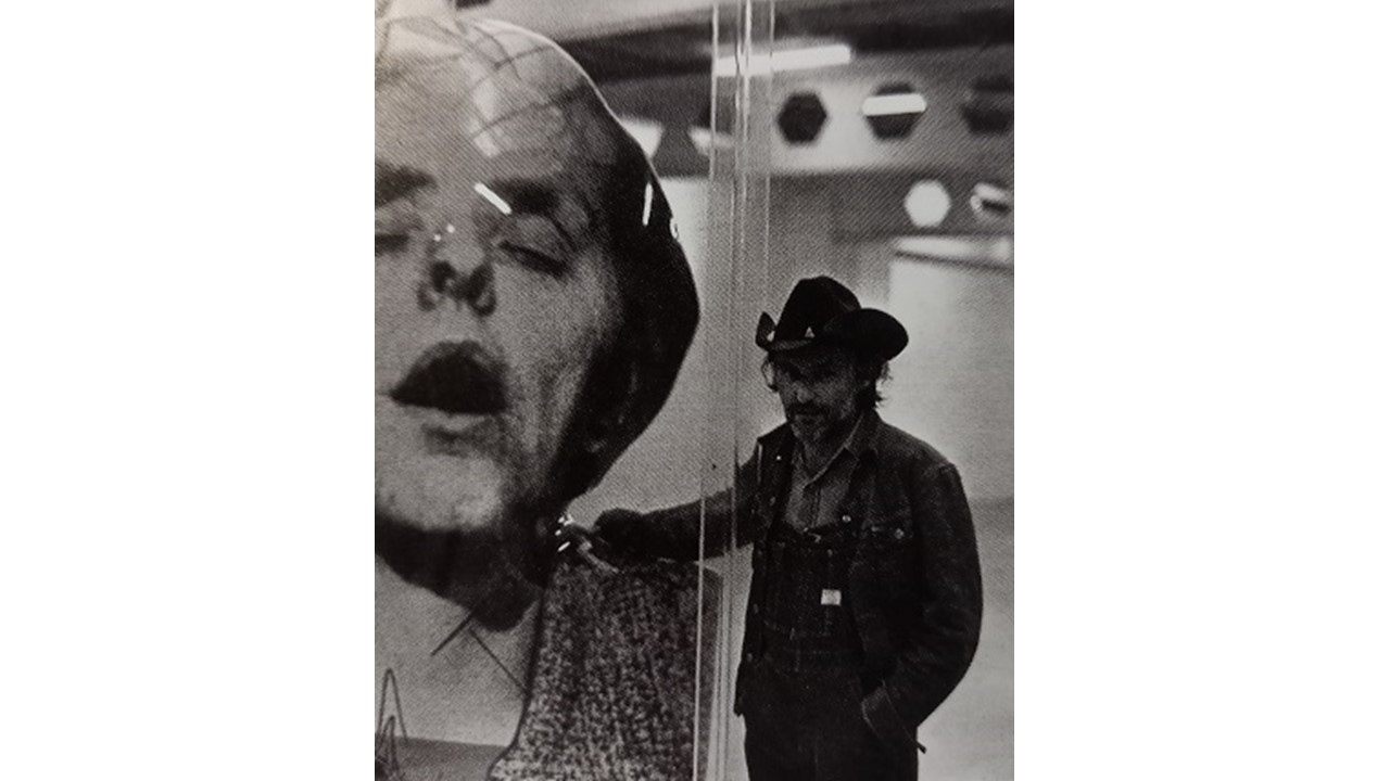 Dennis Hopper y la "Demente" en Galería Vandrés, 1974.