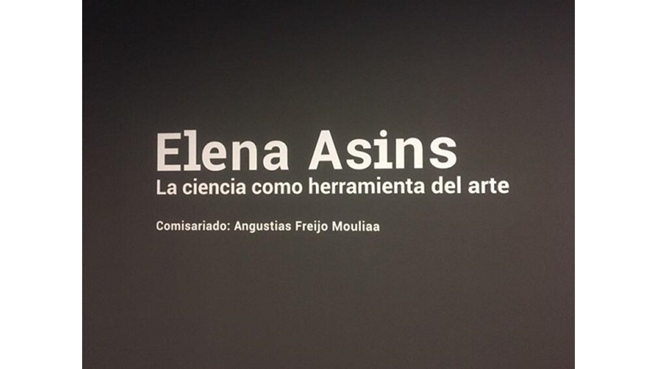 Installation view "Elena Asins. Science as Art's Tool"at Sala Vimcorsa in Córdoba (2019).