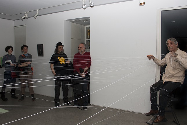 "STRING EVENT - Art is just an excuse". Event for strings and voice. 2015 performance