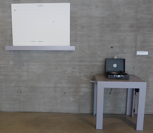 Installation view of the work "Dylan in between" (2001-2017) at the C3A in Córdoba, part of his individual exhibition entitled "Self-portraits", 2019.