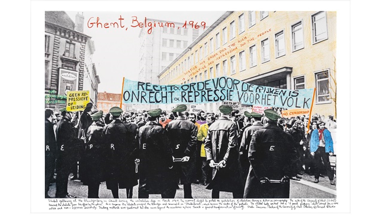 "Belgium 1969", of the 1968 project, The Fire of Ideas.