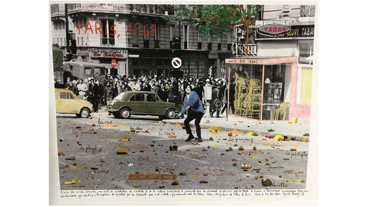 "Paris 1968", of the 1968 project, The Fire of Ideas.