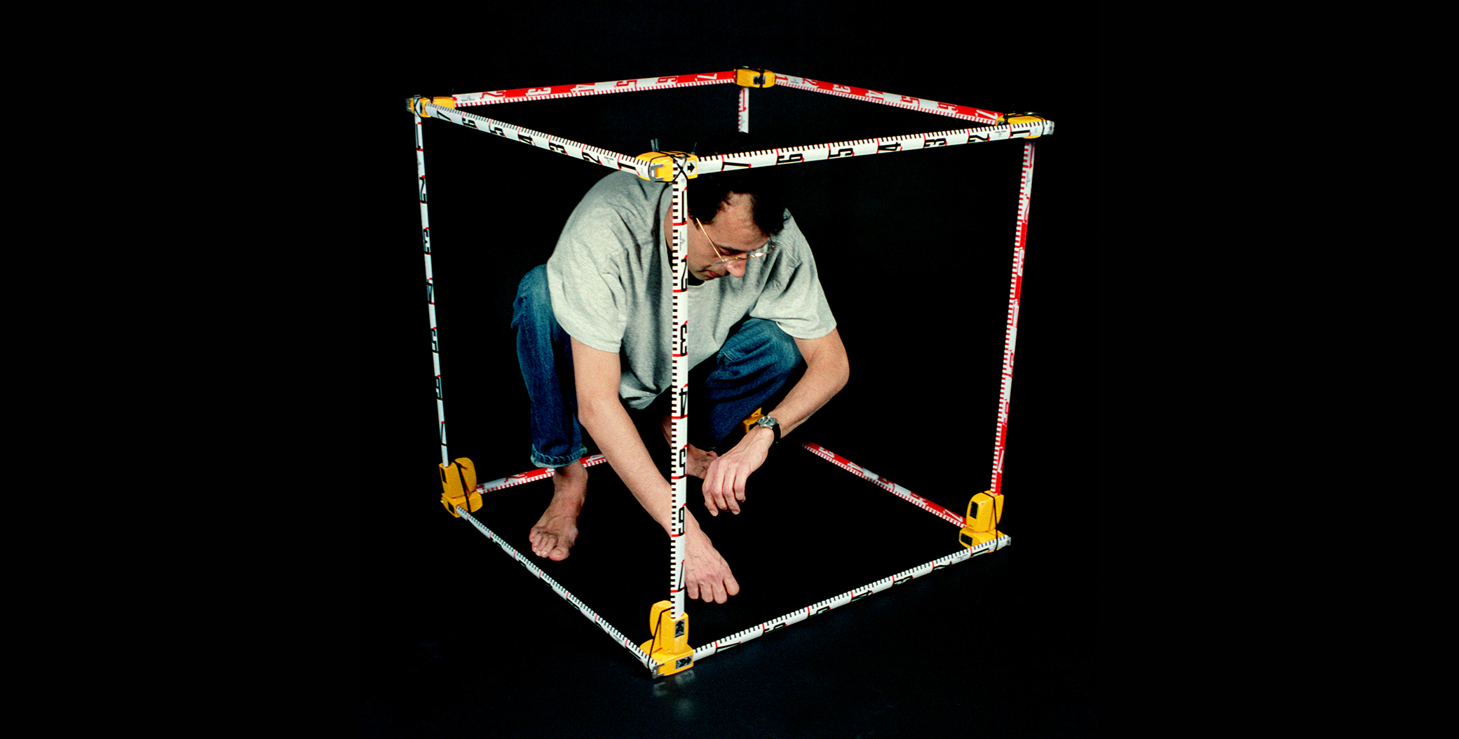 Size of Myself Banff, Canada 1993. Ink printing on aluminum. 170x170 cm Ed. Of 3. Issue 1/3 and other