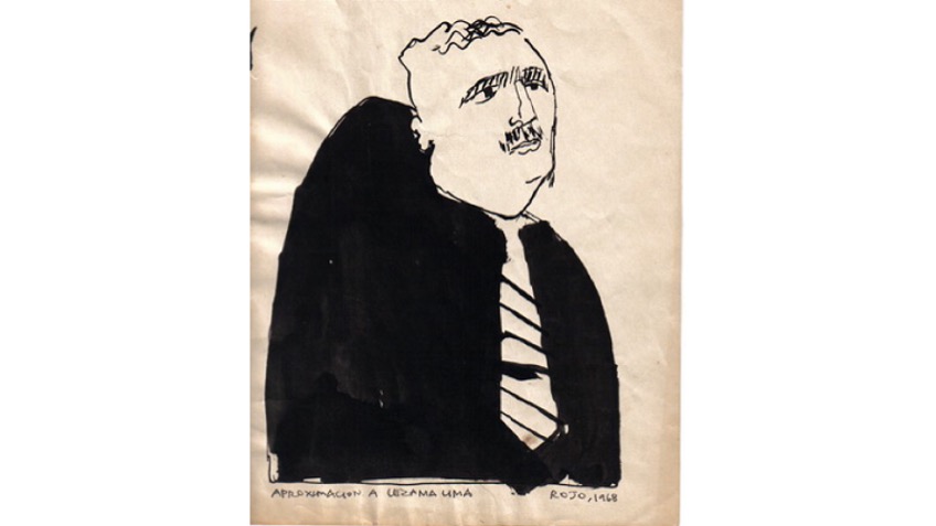 Retrato de José Lezama Lima. 1968. 30x21 cm.