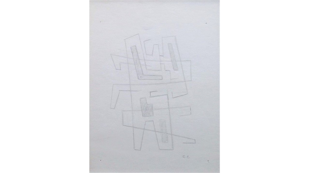 "Forma abstracta" (boceto para escultura), 1944.