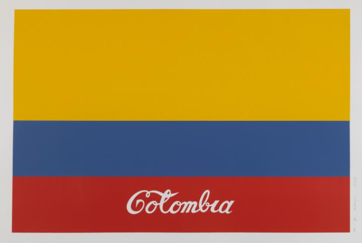Colombia, 1977. Bandera bordada.
