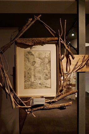 Vista de la exposición "Arquetipos para una nueva mitología pagana" en Galería Freijo en 2020.
