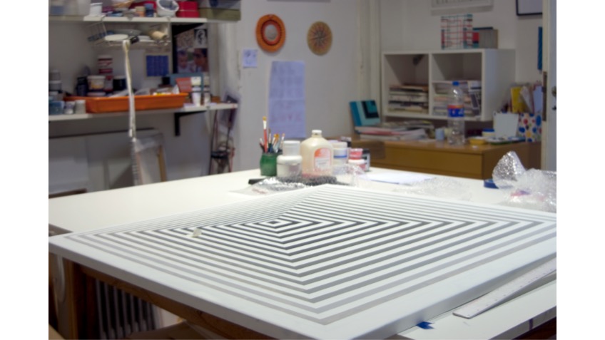 Studio of the artist Natalia Cacchiarelli.