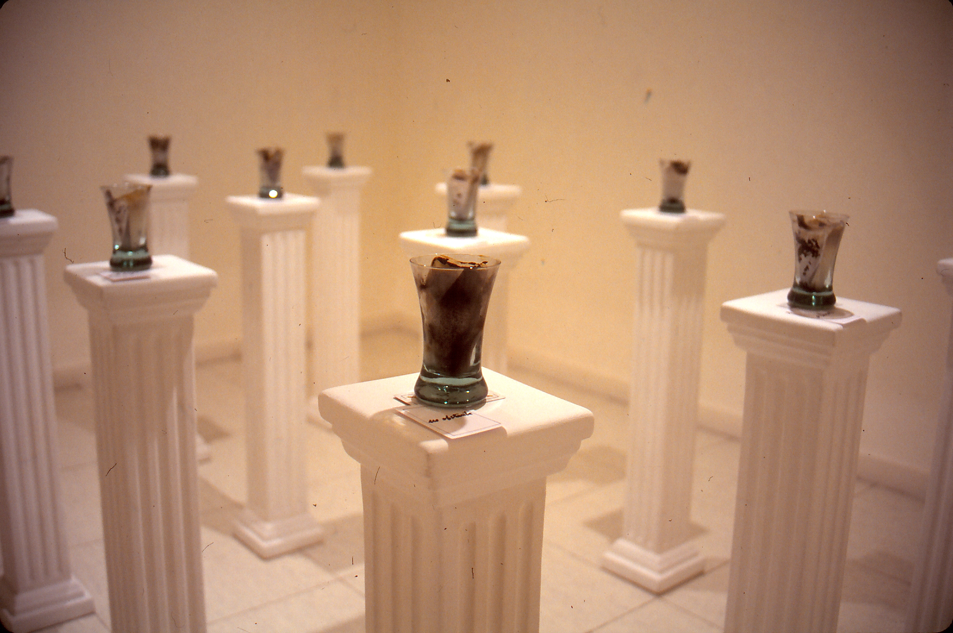 "Fragmentos de tiempo", 1984 -86. Instalación. Detalle.