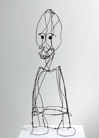Character. 1942. Iron wire. 60 x 20 x 15 cm.