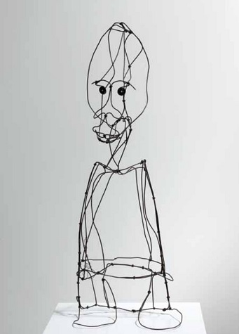 Personaje. 1942. Alambre de hierro. 60 x 20 x 15 cm.