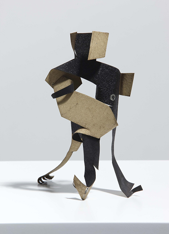 El hombre universal, 1945. Cintilla de hierro pintado al óleo. 18 x 13 x 7 cm.