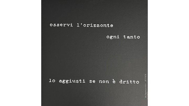 Observe el horizonte, 1988-2016 .  50 x 50 cm.