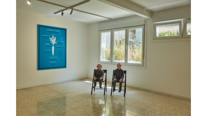 Vista de instalación de la exposición de Los Torreznos "Campos Semánticos"  Foto © Ale Lenoix