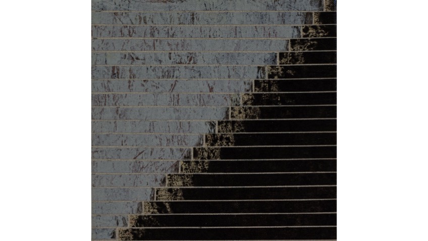 Paisaje roto I, negro (2012) . 20x20cm