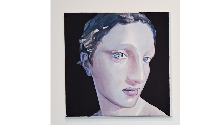 A Greek Slave I, 2025. Óleo sobre lienzo. 40 x 40 cm