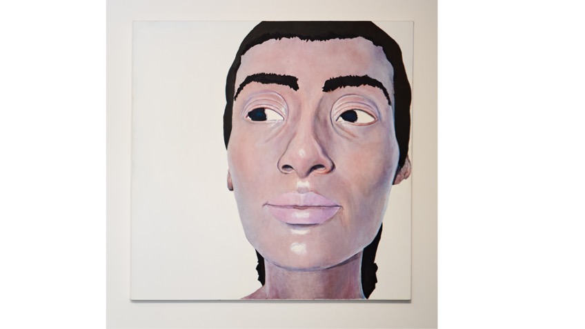 Nefertiti I, 2025. Óleo sobre lienzo . 100 x 100 cm