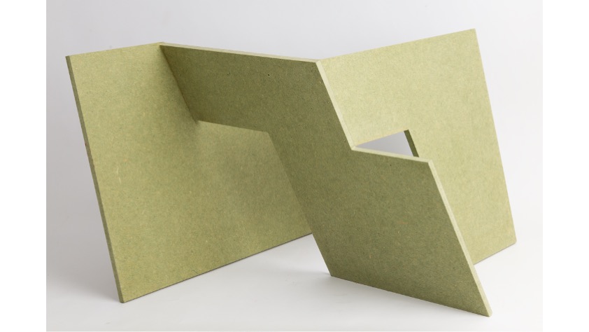 Cuenca, "Diálogo entre dos cuadrados", 2021.