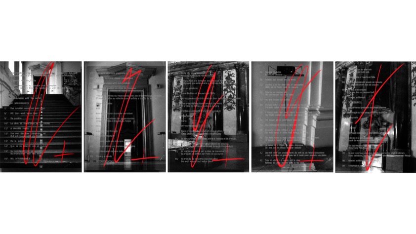 "A+R+G+O+T: Fotomontajes Versión 1" (1991-2009), 70 x 270 cm.