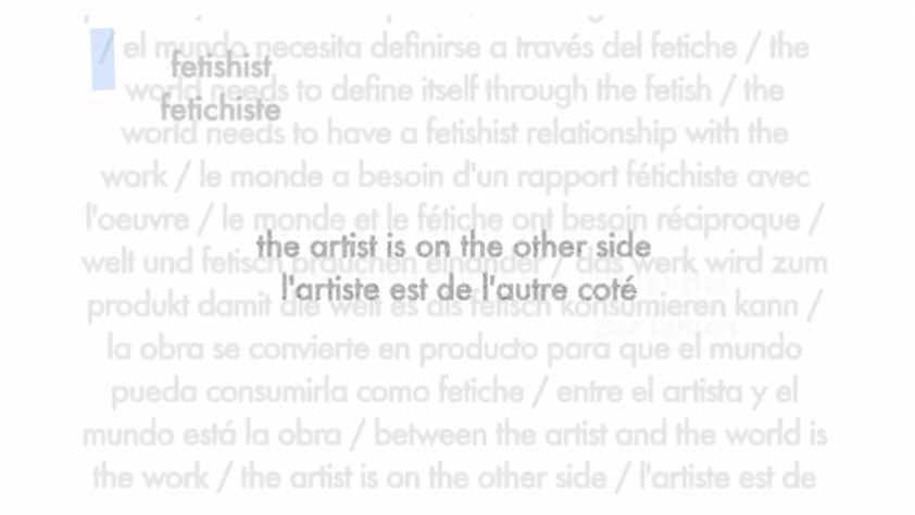 Frame. "Argot" (2009), Video, 19:40min.