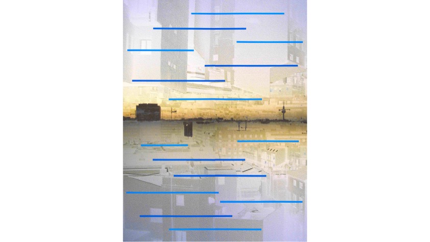 Águeda de la Pisa, "Cielo habitado no. 5",  2006. 
152x 112 cm.