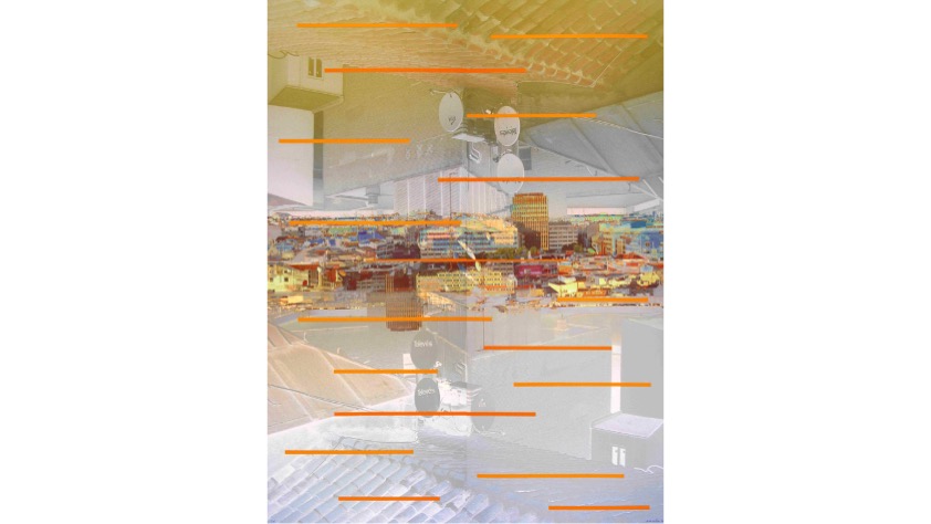 Águeda de la Pisa, "Cielo habitado no. 9",  2006. 
152x 112 cm.