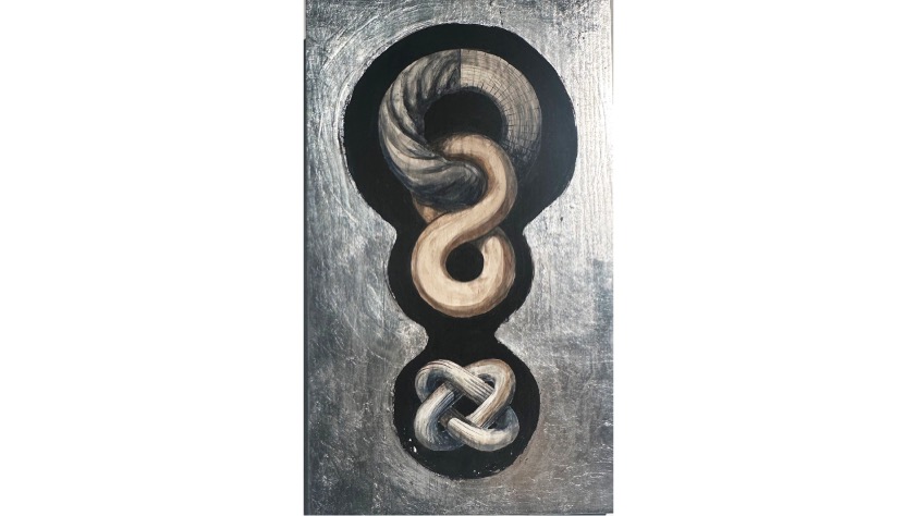 Geometría del Cosmos, 2026, 36 x 21 x 3 cm