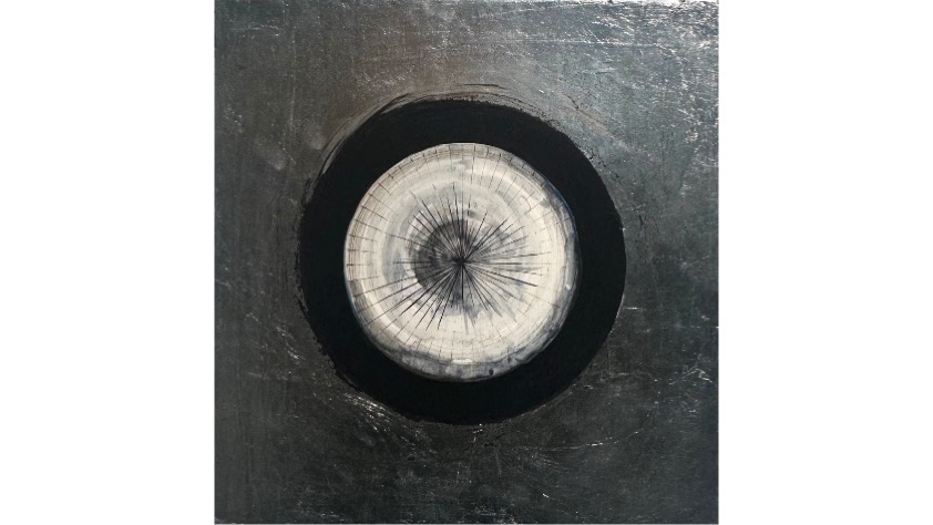 Geometría del Cosmos, 2026, 28 x 27 x 2 cm