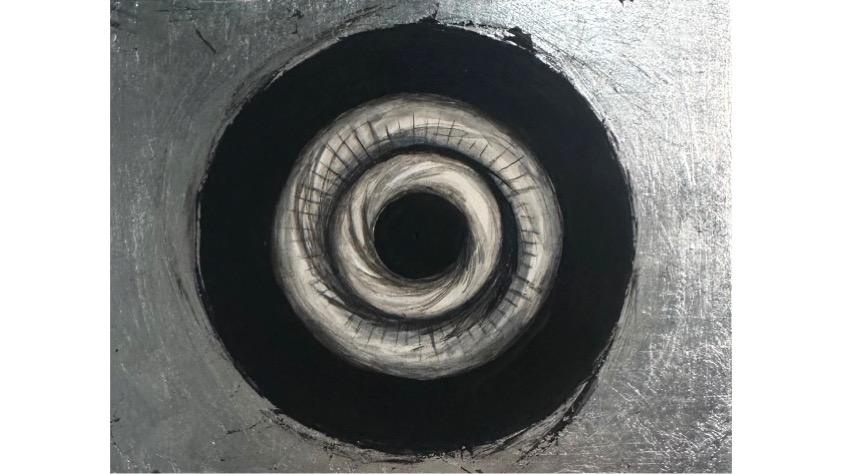 Geometría del Cosmos, 2026, 14 x 18 x 2,5 cm