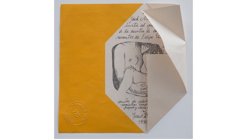 "Invitación para enviar por correo", 1969, 21 x 26,5 cm.