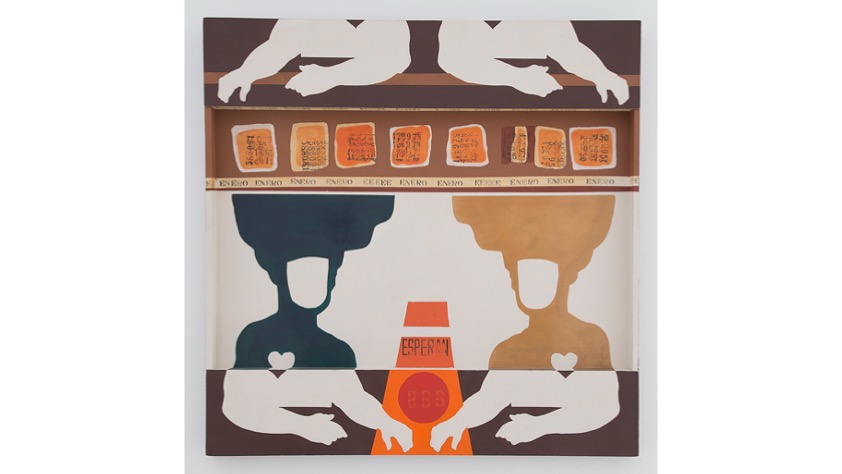 "Enero", (Los Bufones). 1967. 100 x 100 x 0,5 cm