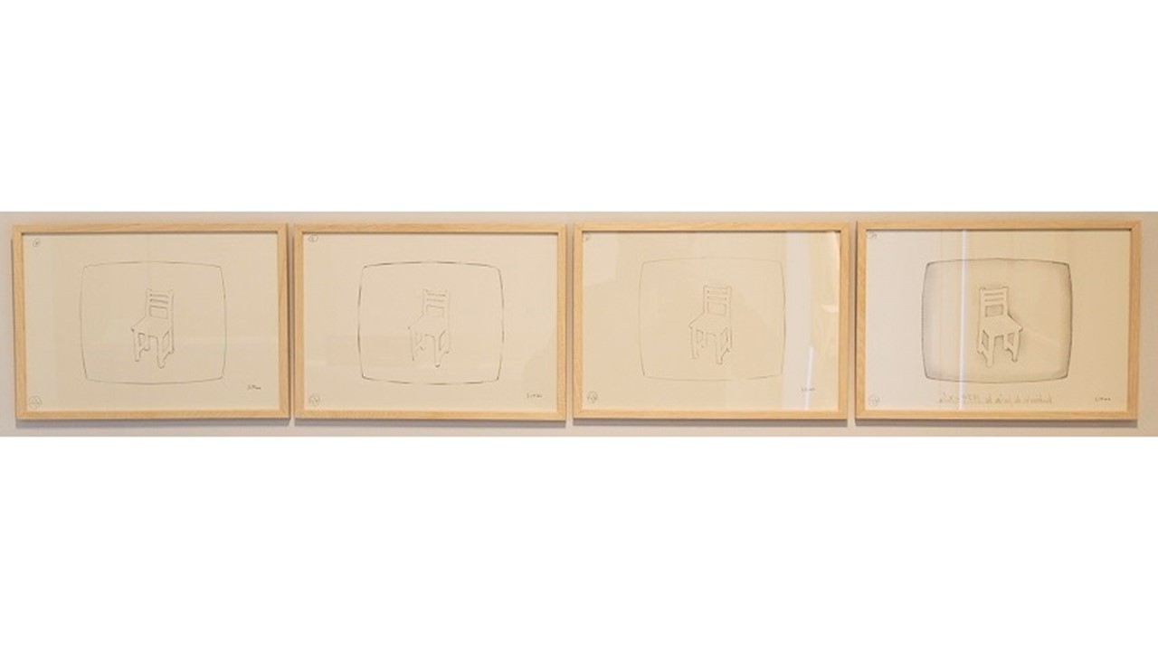 "Reflections", 1974. Series of 7 pencil drawings, using templates, on Canson. 21 x 29.8 cm each.