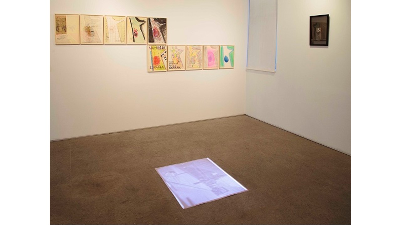 "Felipe Ehrenberg  67'  //  15'" installation view at Freijo Gallery in 2015.