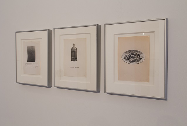 Maquetas originales de TEXTO POÉTICO, 1989. Collage y máquina de escribir sobre cuartilla de papel. 21,5 x 16,7 cm c/u.