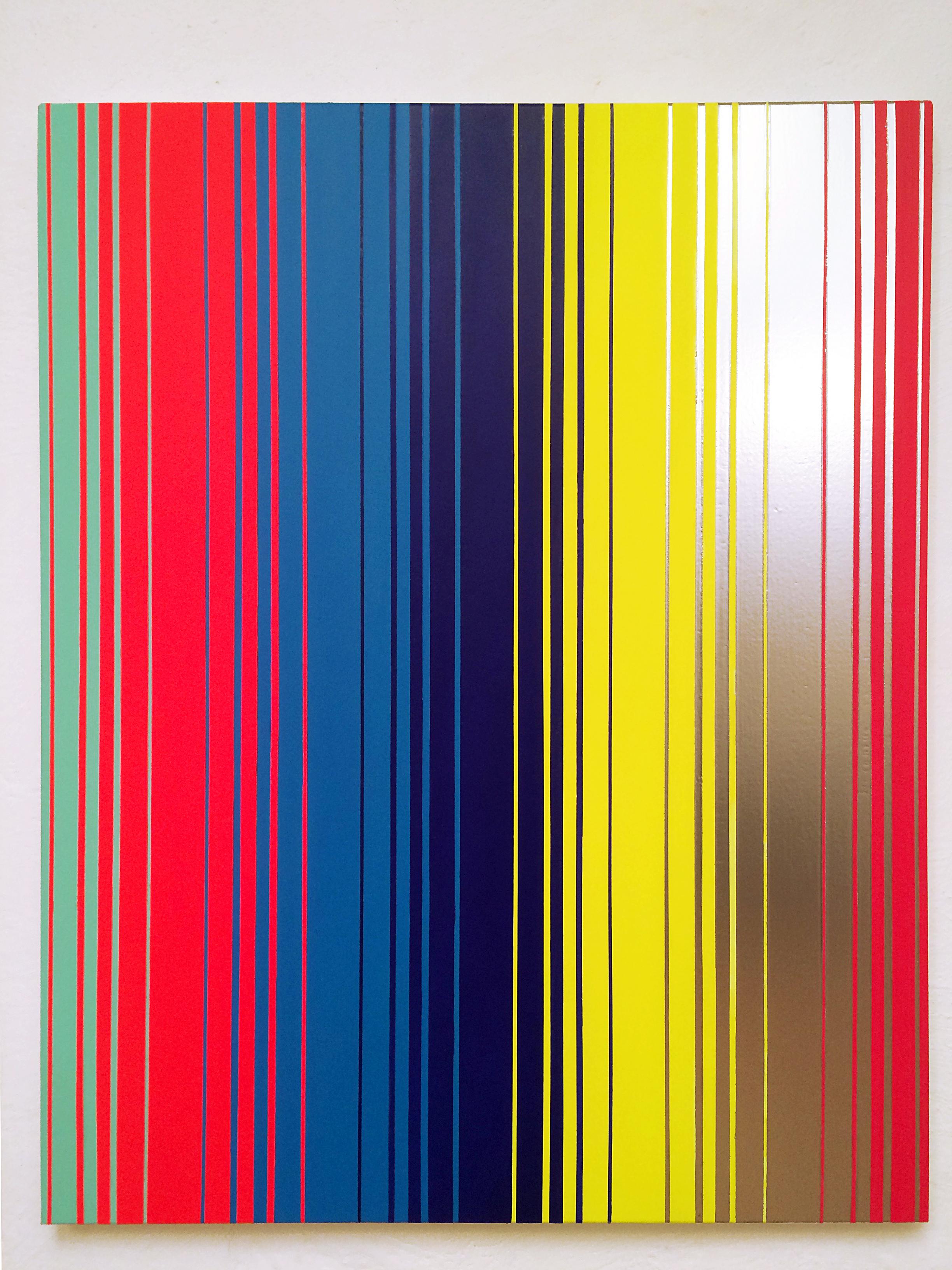 "Secuencia No. 17", 2015, acrílico y esmalte sobre tela, 100 x 80 cm