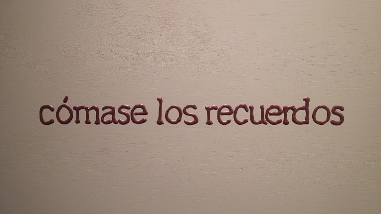 Bartolomé Ferrando, Detalle de "Cómase los recuerdos", 2015, técnica mixta sobre madera. 64.8 x 50 cm.