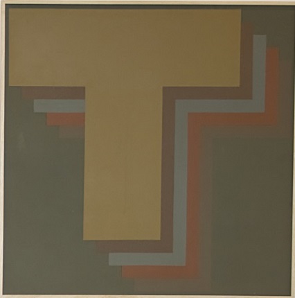 Vicente Rojo. Negación 35, 1973. Acrílico sobre lienzo. 110 x 110 cm.