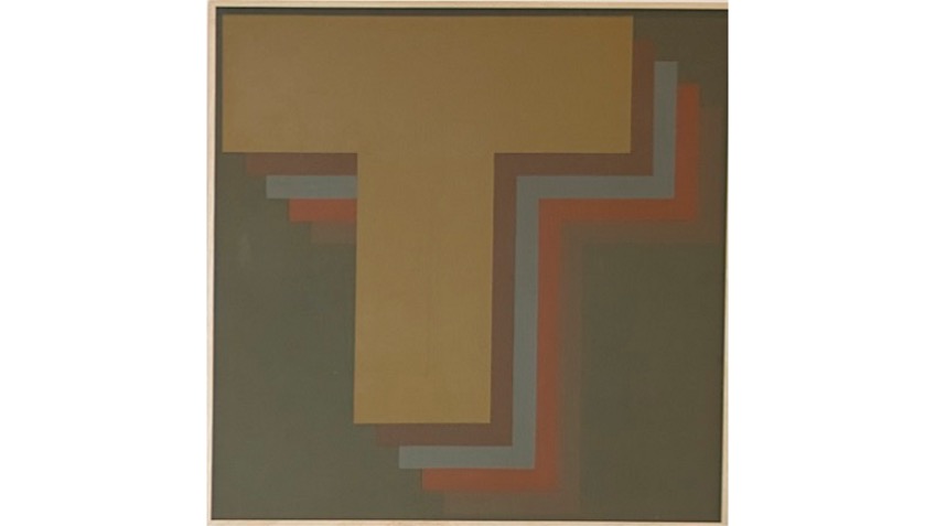 Vicente Rojo. Negación 35, 1973. 110 x 110 cm.