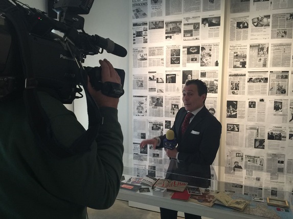 Interview to Fernando Llanos by Alberto Peláez, Televisa correspondent.