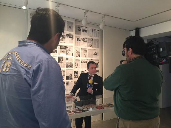 Interview to Fernando Llanos by Alberto Peláez, Televisa correspondent.