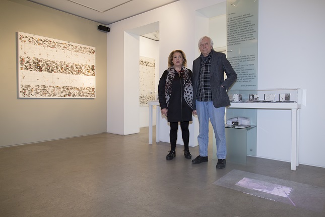 Enrique Brinkmann and Angustias Freijo in the exhibition "Artistic Neuroconexions".