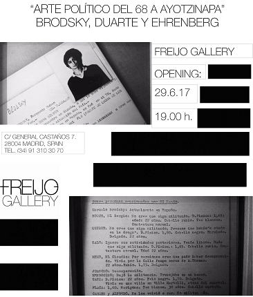 Invitation to the opening of the exhibition.