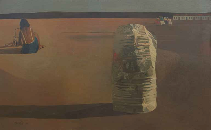 J. Duarte. Untitled, 1968. Oil on wood. 79 x 128 cm.