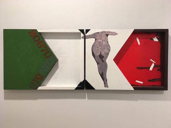 F. Ehrenberg. "México se escribe con X". Díptico. Acrílico sobre madera. 43 x 60,3 cm c/u.
